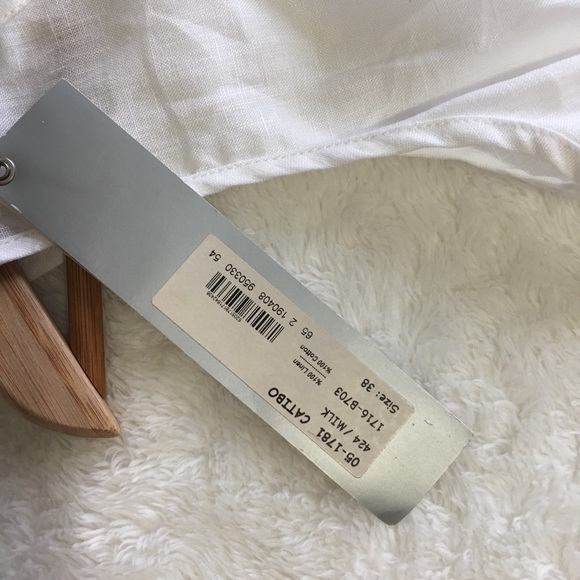 🆕{BGN Studio} White Linen dress + metallic detail - Picture 6 of 8